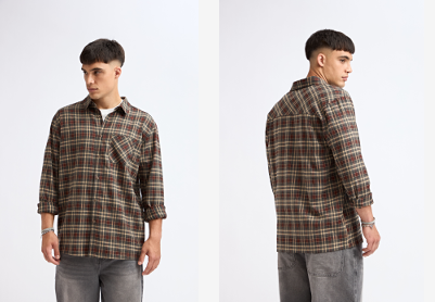 CAMISA DE FRANELA A CUADROS