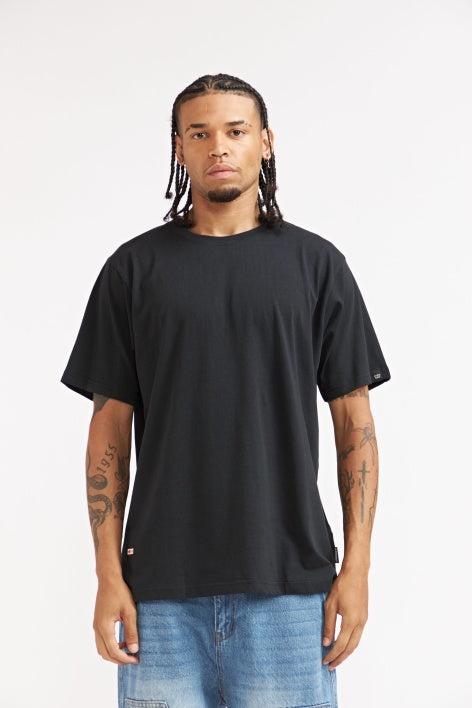 POLERA BASICA NEGRO 100% ALGODON