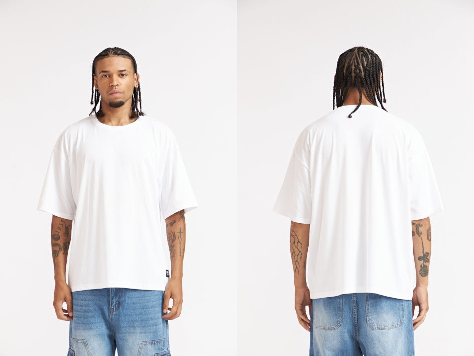 POLERA BOXY BLANCO 100% ALGODON