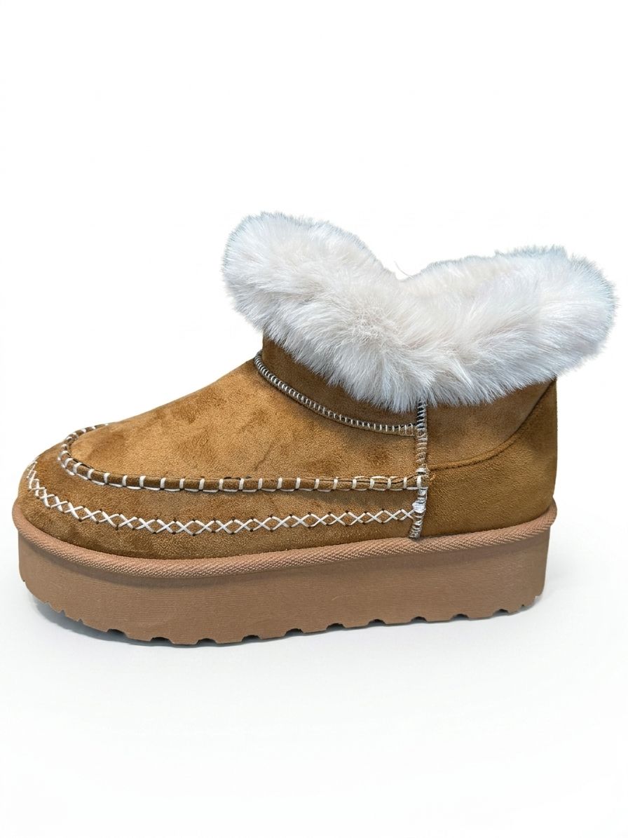 PANTUBOTAS BORDADAS CORTE ALTO CAMEL