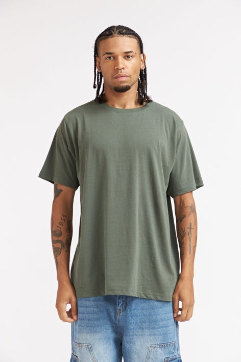 POLERA BASICA VERDE 100% ALGODON