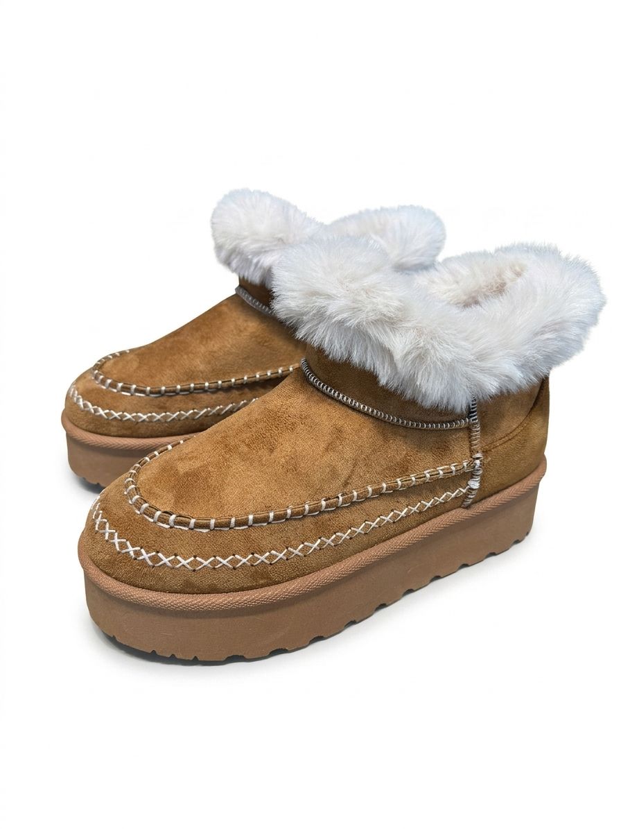 PANTUBOTAS BORDADAS CORTE ALTO CAMEL